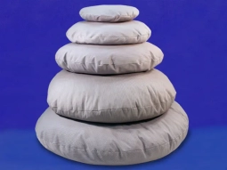 Shredded Foam Pet Bed - Gray and White Cover