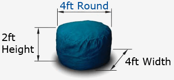 Foam-Filled Bean Bag Chair