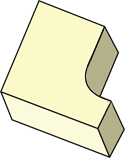 Arched L-Shaped Custom Foam
