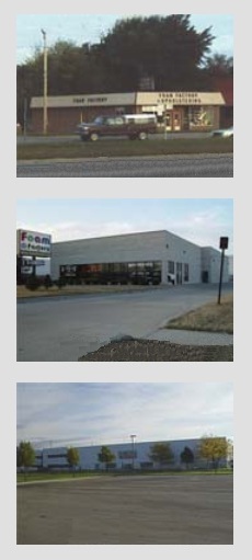 Foam Factory's expanding facilities, 1980 through 2013 Foam Factory's expanding facilities, 1980 through 2013
