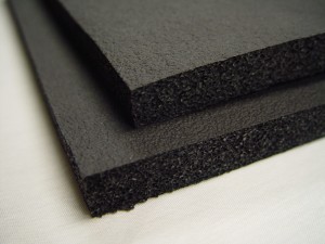 Black Gymnastic Foam Rubber