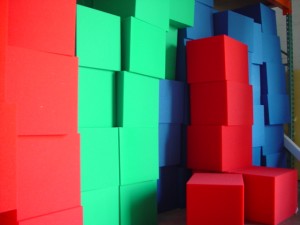 Colored Foam Blocks