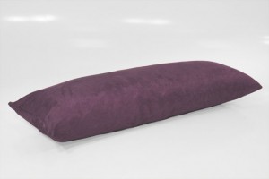 Full-Size Suede Aubergine Body Pillow