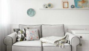 Couch in a Decorated Living Room