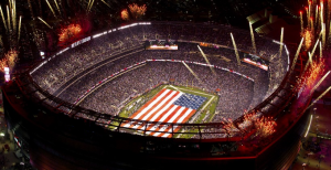 football stadium top view