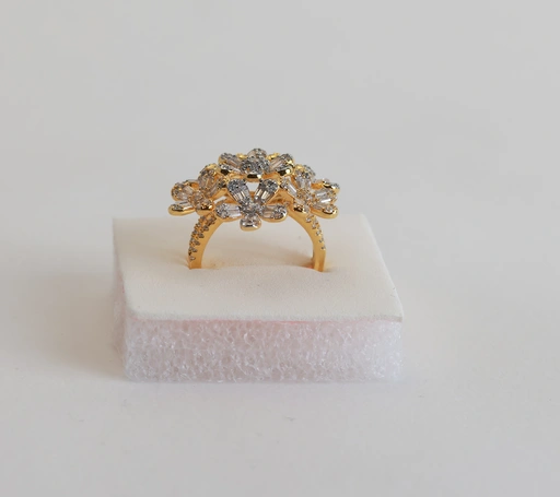 a ring placed inside of a foam square cut out insert