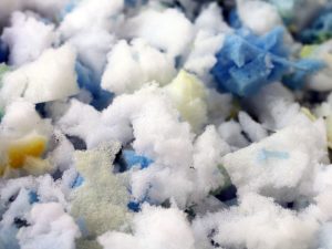 leftover shredded foam