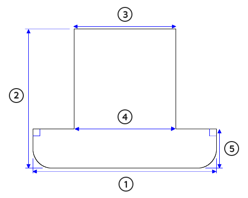 Rounded T-Cushion - Dryfast